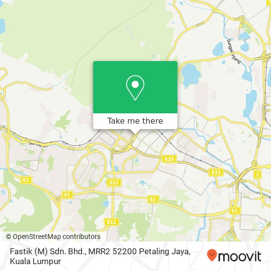 Fastik (M) Sdn. Bhd., MRR2 52200 Petaling Jaya map