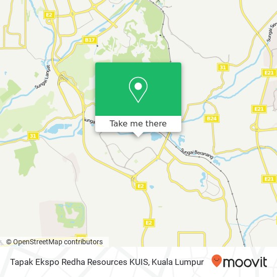 Tapak Ekspo Redha Resources KUIS map