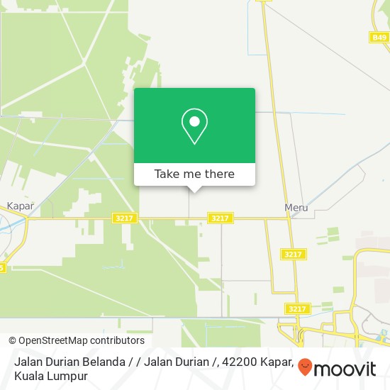 Peta Jalan Durian Belanda / / Jalan Durian /, 42200 Kapar