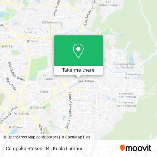 Cempaka Stesen LRT map