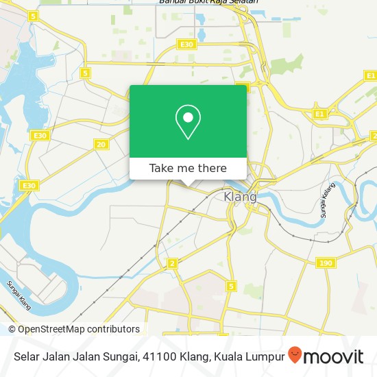 Peta Selar Jalan Jalan Sungai, 41100 Klang