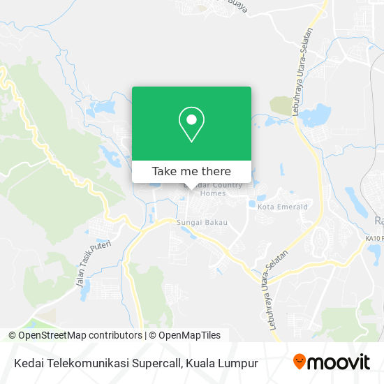 Kedai Telekomunikasi Supercall map