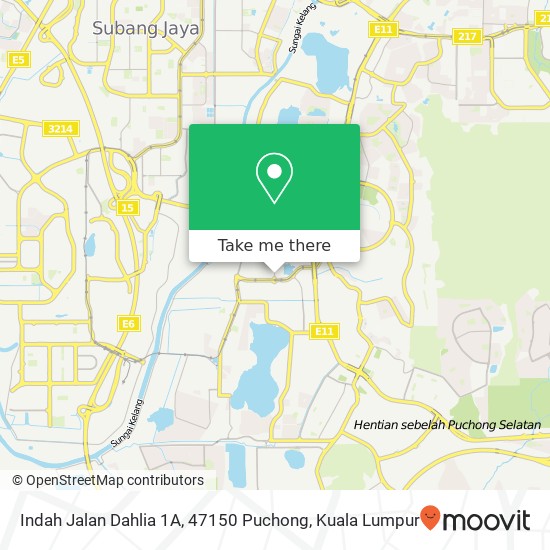 Indah Jalan Dahlia 1A, 47150 Puchong map