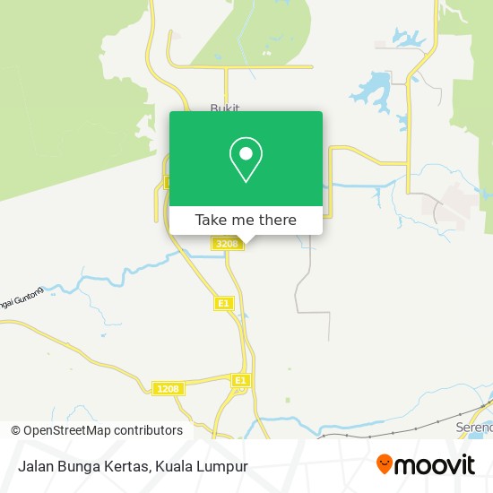 Peta Jalan Bunga Kertas