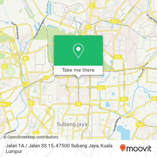 Jalan 1A / Jalan SS 15, 47500 Subang Jaya map