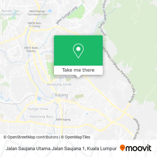 Peta Jalan Saujana Utama Jalan Saujana 1