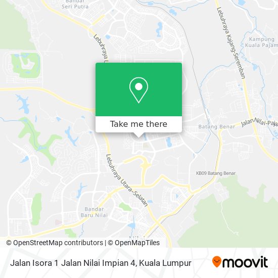 Jalan Isora 1 Jalan Nilai Impian 4 map