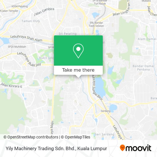 Yily Machinery Trading Sdn. Bhd. map