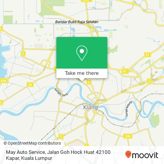 May Auto Service, Jalan Goh Hock Huat 42100 Kapar map