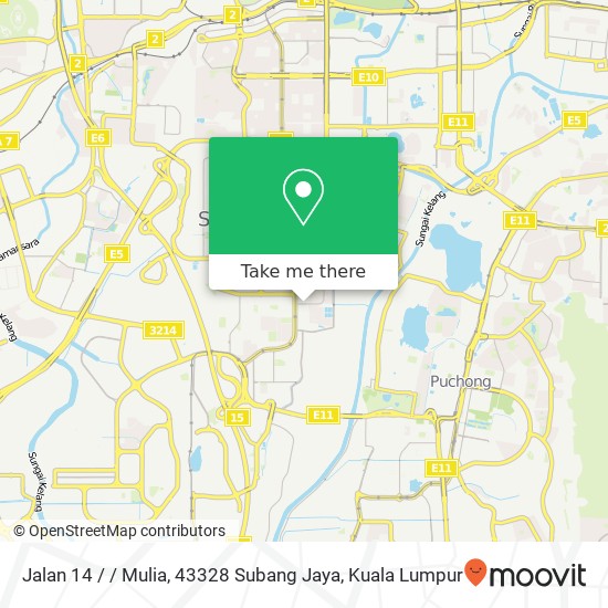 Jalan 14 / / Mulia, 43328 Subang Jaya map