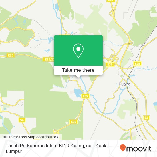 Tanah Perkuburan Islam Bt19 Kuang, null map