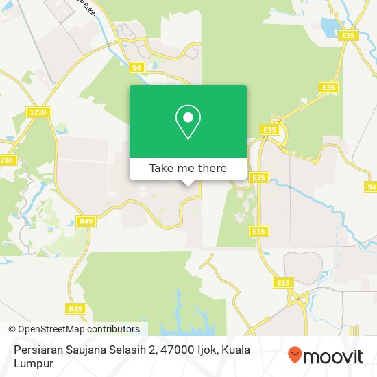 Persiaran Saujana Selasih 2, 47000 Ijok map