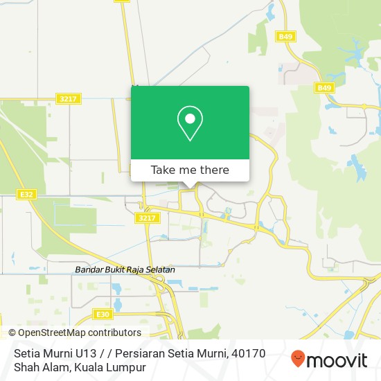 Setia Murni U13 / / Persiaran Setia Murni, 40170 Shah Alam map