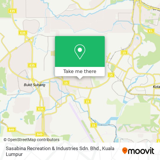 Sasabina Recreation & Industries Sdn. Bhd. map
