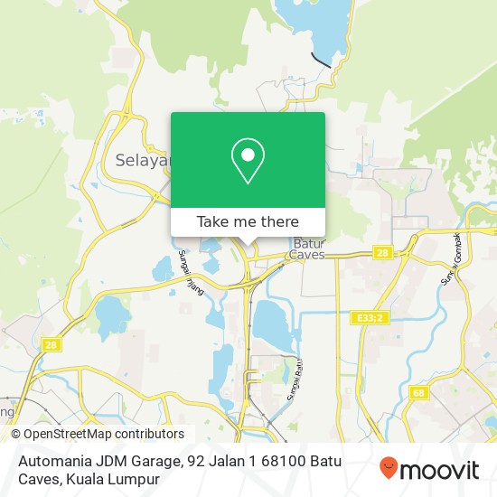 Automania JDM Garage, 92 Jalan 1 68100 Batu Caves map