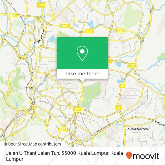 Jalan U Thant Jalan Tun, 55000 Kuala Lumpur map