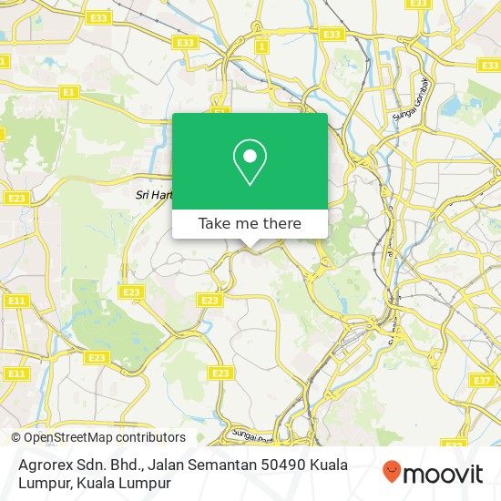 Agrorex Sdn. Bhd., Jalan Semantan 50490 Kuala Lumpur map