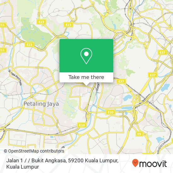 Peta Jalan 1 / / Bukit Angkasa, 59200 Kuala Lumpur