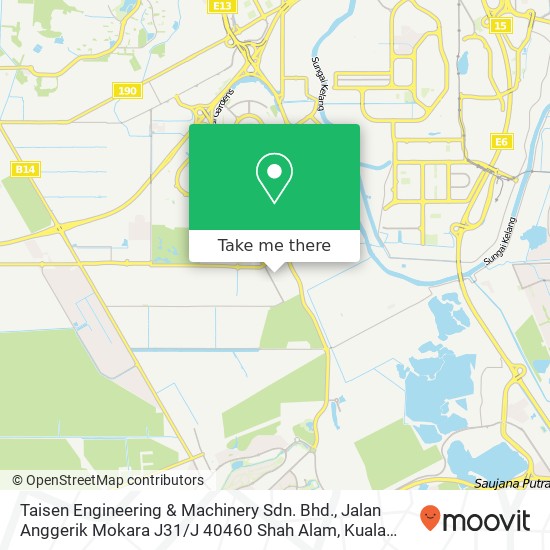 Taisen Engineering & Machinery Sdn. Bhd., Jalan Anggerik Mokara J31 / J 40460 Shah Alam map
