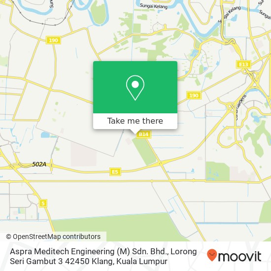 Aspra Meditech Engineering (M) Sdn. Bhd., Lorong Seri Gambut 3 42450 Klang map