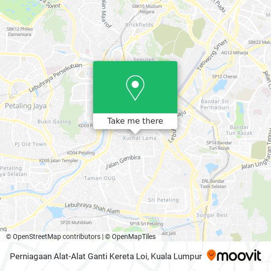 Peta Perniagaan Alat-Alat Ganti Kereta Loi