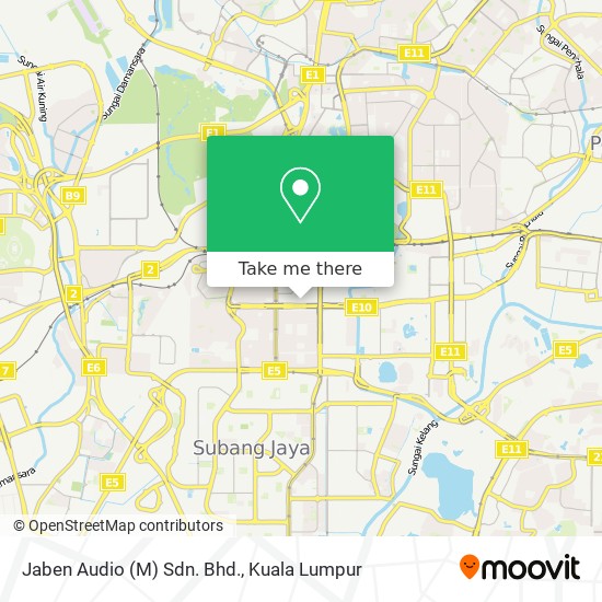 Jaben Audio (M) Sdn. Bhd. map