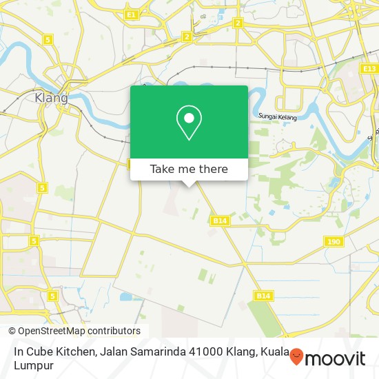 In Cube Kitchen, Jalan Samarinda 41000 Klang map