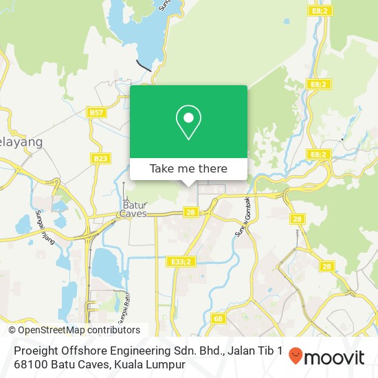 Proeight Offshore Engineering Sdn. Bhd., Jalan Tib 1 68100 Batu Caves map