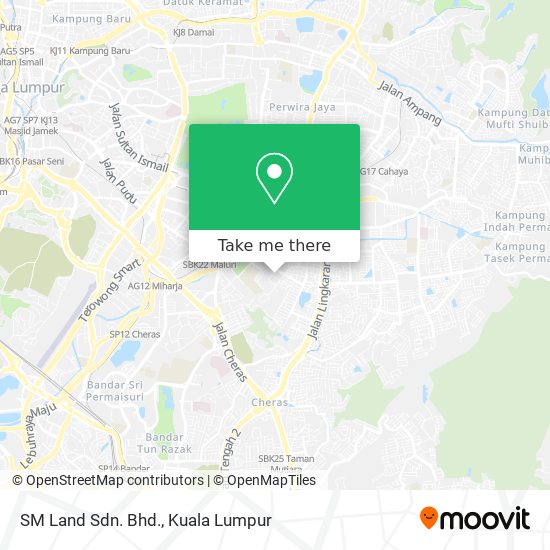 SM Land Sdn. Bhd. map