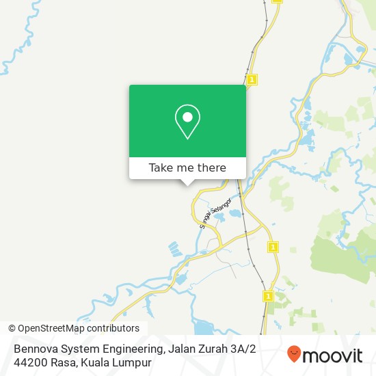 Bennova System Engineering, Jalan Zurah 3A / 2 44200 Rasa map