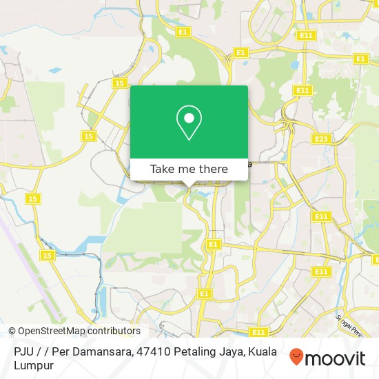 Peta PJU / / Per Damansara, 47410 Petaling Jaya