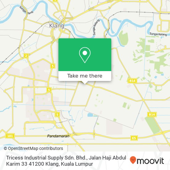 Tricess Industrial Supply Sdn. Bhd., Jalan Haji Abdul Karim 33 41200 Klang map