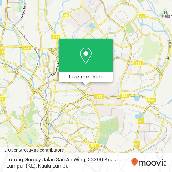 Lorong Gurney Jalan San Ah Wing, 53200 Kuala Lumpur (KL) map