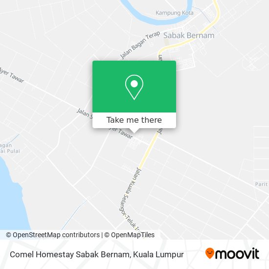 Comel Homestay Sabak Bernam map