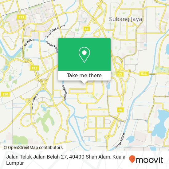 Jalan Teluk Jalan Belah 27, 40400 Shah Alam map