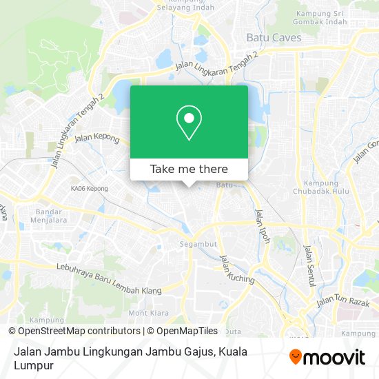 Peta Jalan Jambu Lingkungan Jambu Gajus