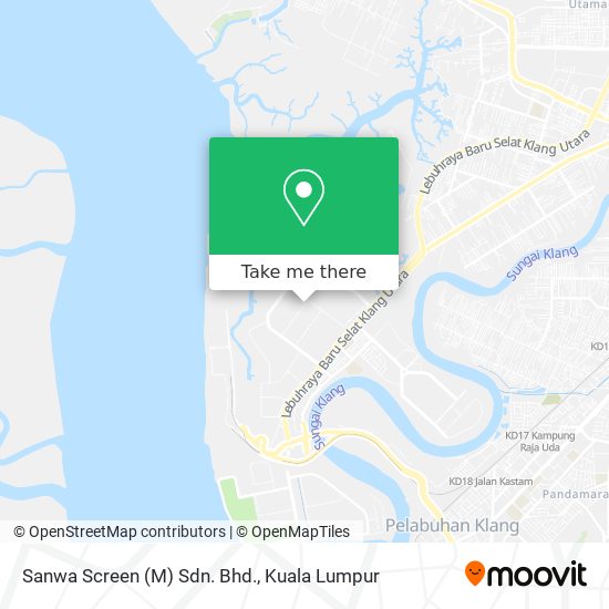 Sanwa Screen (M) Sdn. Bhd. map