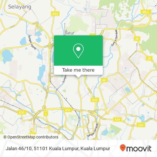 Peta Jalan 46 / 10, 51101 Kuala Lumpur
