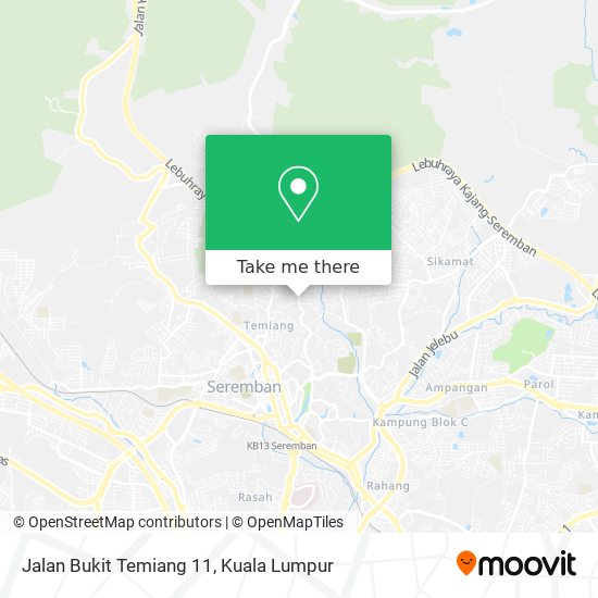 Peta Jalan Bukit Temiang 11
