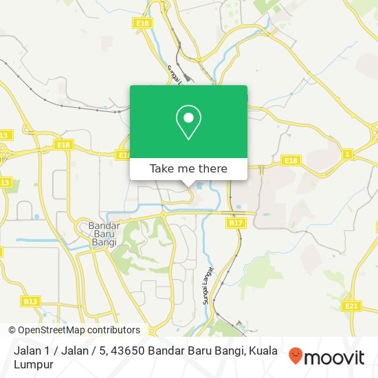 Jalan 1 / Jalan / 5, 43650 Bandar Baru Bangi map