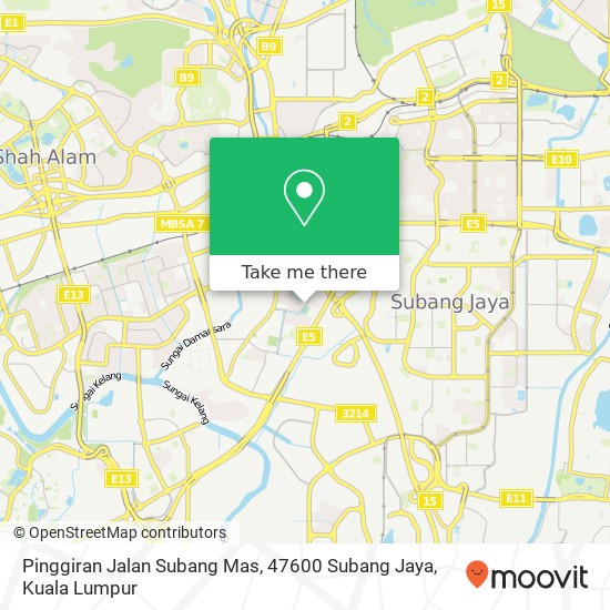 Pinggiran Jalan Subang Mas, 47600 Subang Jaya map