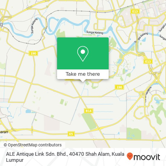 Peta ALE Antique Link Sdn. Bhd., 40470 Shah Alam