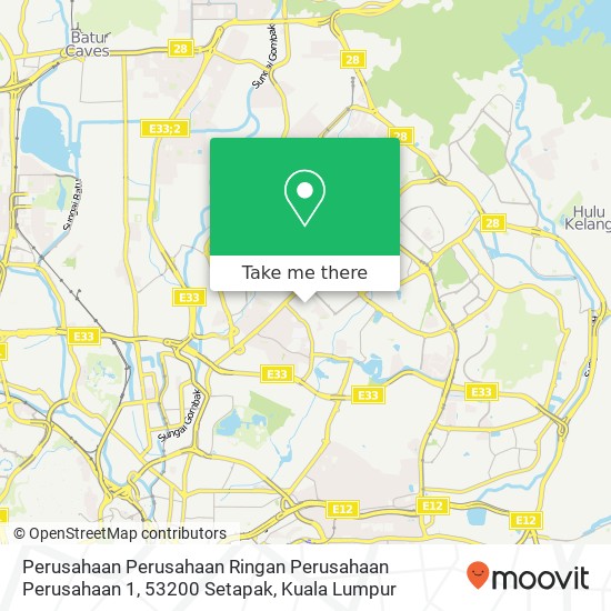 Perusahaan Perusahaan Ringan Perusahaan Perusahaan 1, 53200 Setapak map