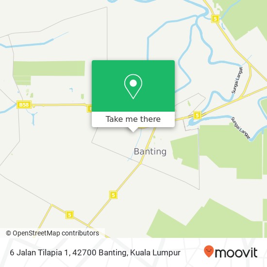 6 Jalan Tilapia 1, 42700 Banting map