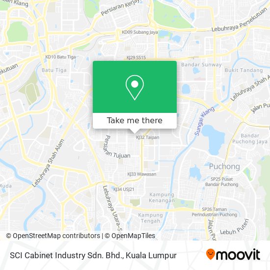 SCI Cabinet Industry Sdn. Bhd. map