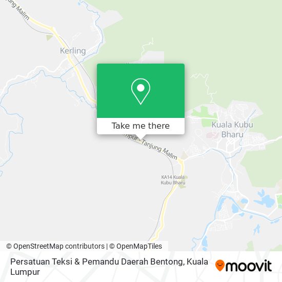 Persatuan Teksi & Pemandu Daerah Bentong map
