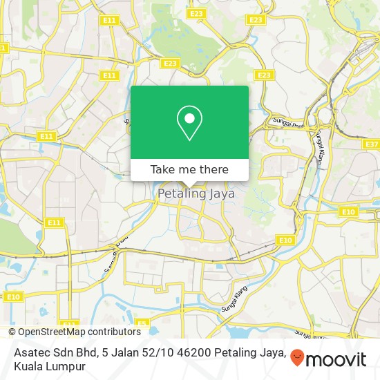 Asatec Sdn Bhd, 5 Jalan 52 / 10 46200 Petaling Jaya map