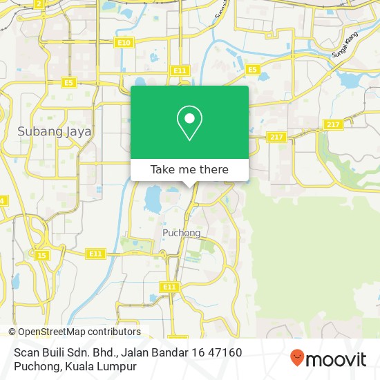 Scan Buili Sdn. Bhd., Jalan Bandar 16 47160 Puchong map