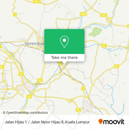 Jalan Hijau 1 / Jalan Nyior Hijau 8 map