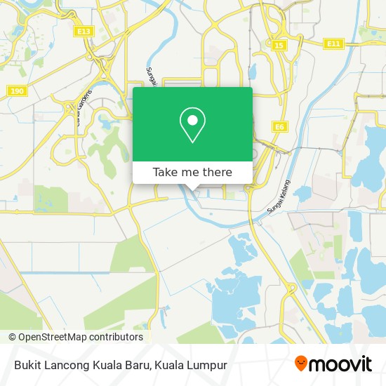 Peta Bukit Lancong Kuala Baru